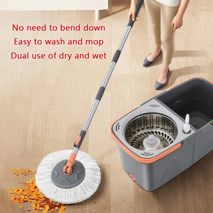 Multifunctional Household Cleaning Mop Bucket with Rotatable Design for Efficient Stain Removal