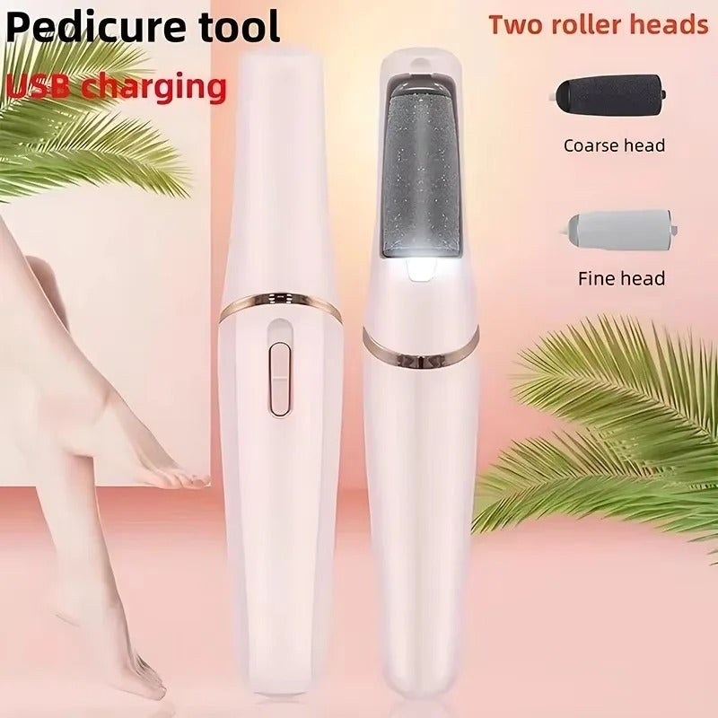 Electric Foot Callus Remover & Grinder – Rechargeable Foot File with Vacuum for Cracked Heels & Dead Skin