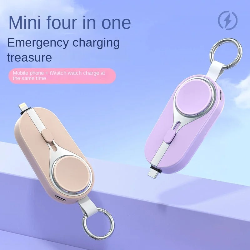 Ultra-Compact Keychain Power Bank – Fast Charging Pod for Travel & Daily Use