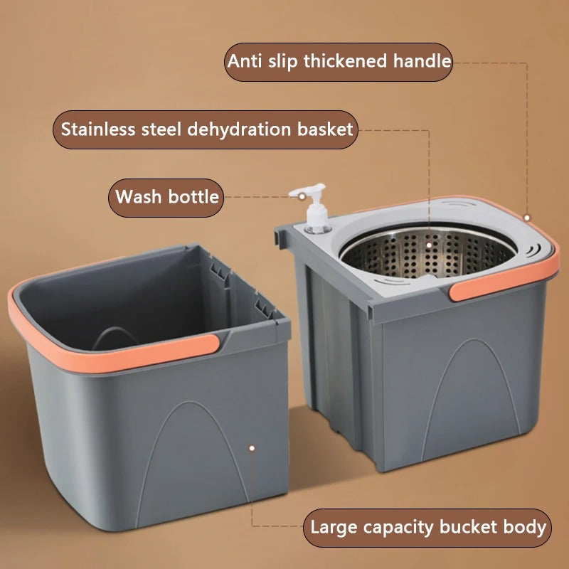Multifunctional Household Cleaning Mop Bucket with Rotatable Design for Efficient Stain Removal