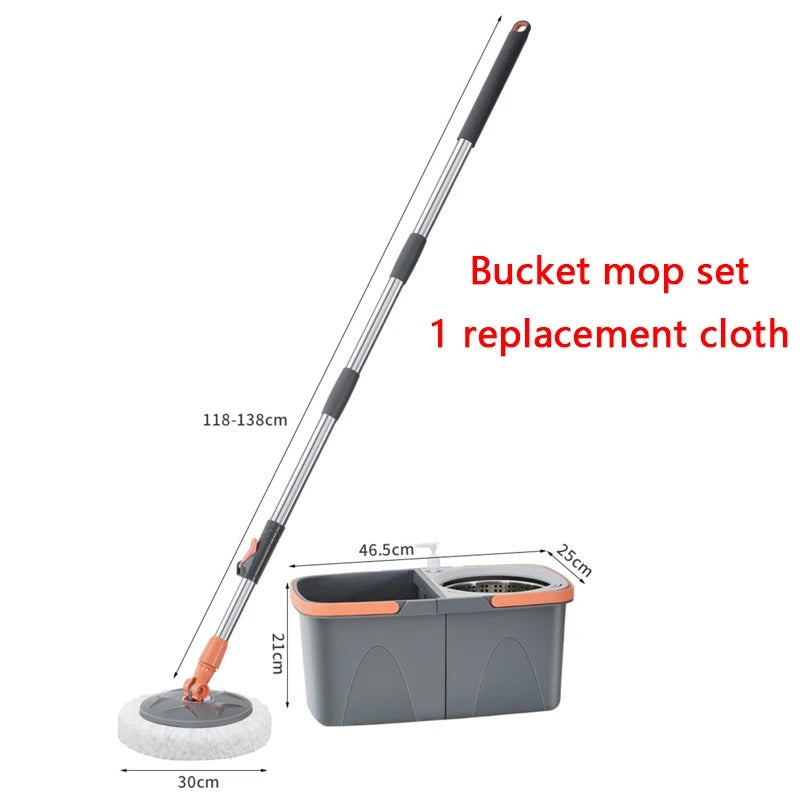 Multifunctional Household Cleaning Mop Bucket with Rotatable Design for Efficient Stain Removal