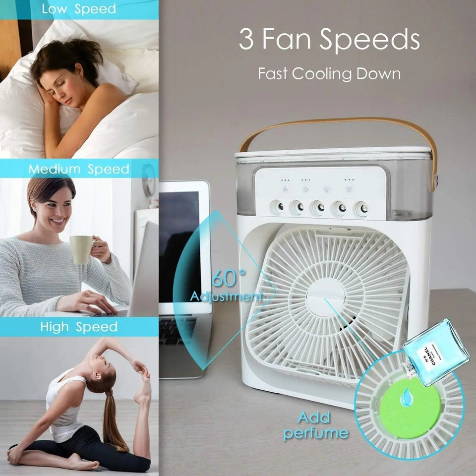 DealsMall.pk™ - 3 In 1 Air Humidifier Water Cooling Fan