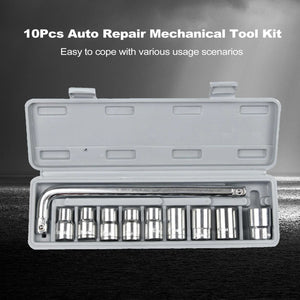 10 Piece High Quality Socket Wrench Set Spanner - Best Quality Tool Kit