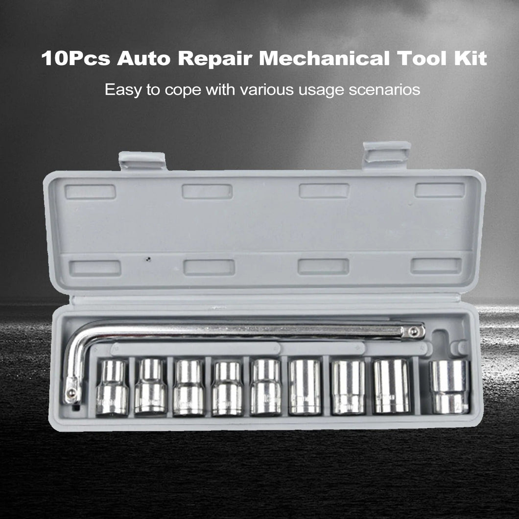 10 Piece High Quality Socket Wrench Set Spanner - Best Quality Tool Kit
