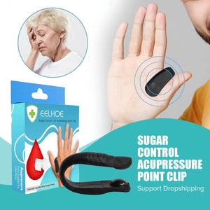 Sugar Control Acupressure Point Clip for Diabetic Treatment - Blood Glucose Relief Balance Relaxation Tension Anxiety Health Care