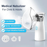 Portable Hand Nebulizer Inhalator - Silent Steam Nasal Humidifier Inhaler Nebulizer Asthma