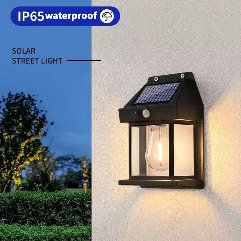 Solar Tungsten Filament Lamp – Outdoor Intelligent Induction Wall Lamp