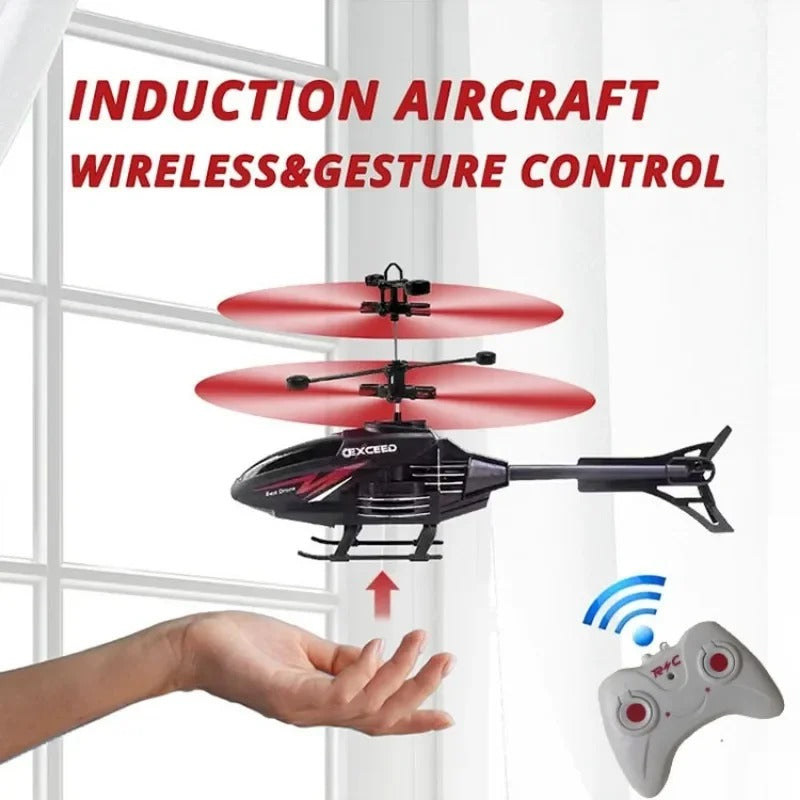 Rechargeable Flying Helicopter With Lights