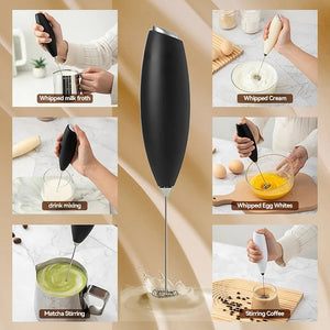 Rechargeable Wireless Hand Blender – Quick Frothing for Coffee, Milk & Drinks