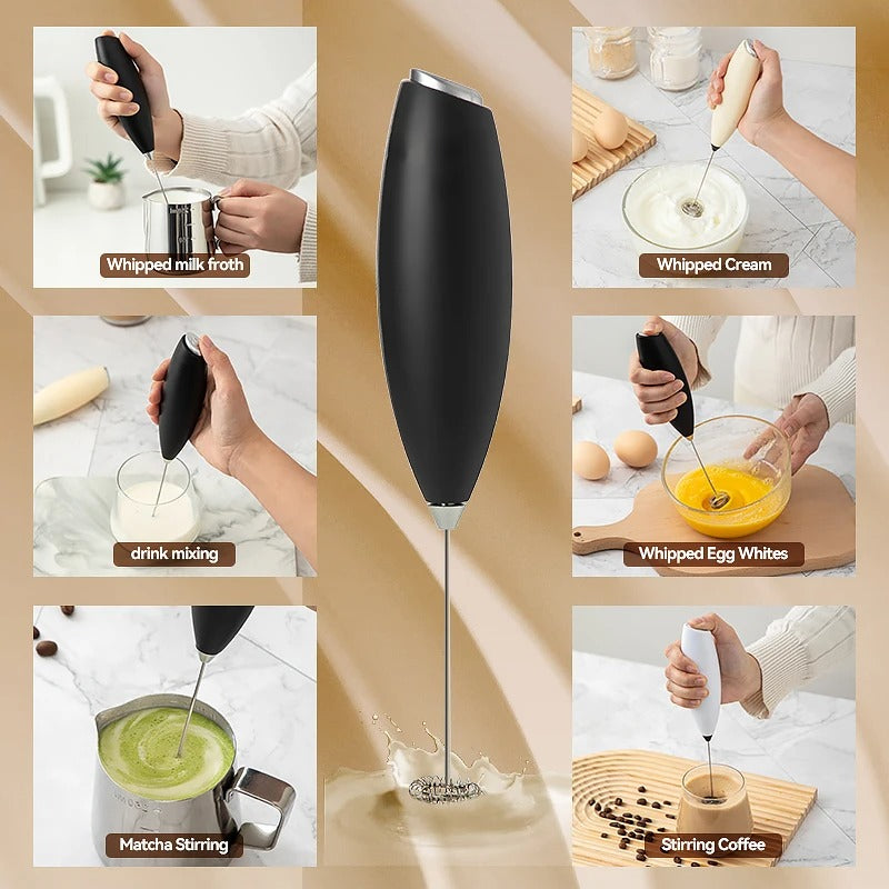 Rechargeable Wireless Hand Blender – Quick Frothing for Coffee, Milk & Drinks