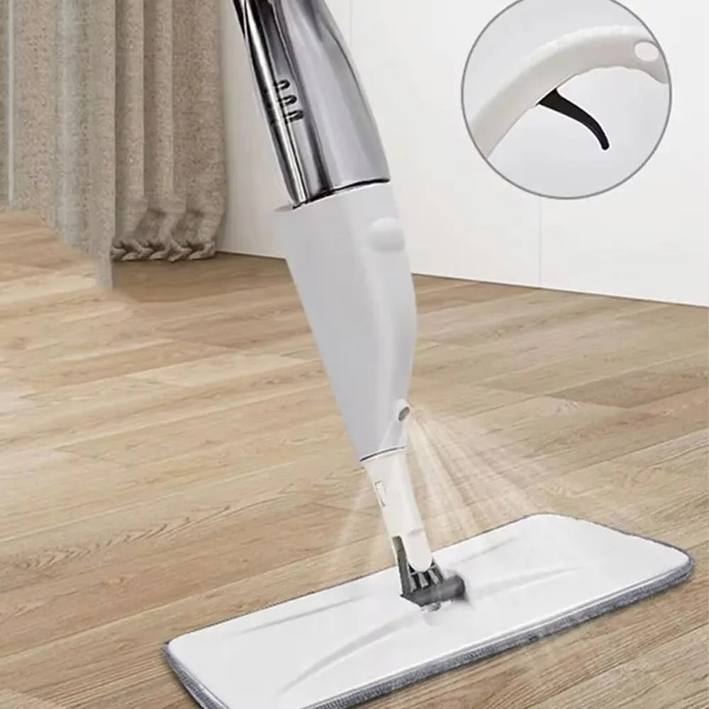 Microfiber Water Spray Mop For House Cleaning - 360° Mop For Wet And Dry Floor Cleaning