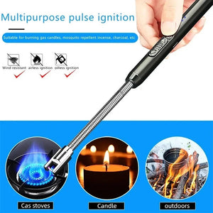 Windproof Electric Rechargeable Lighter With 360° Flexible Neck