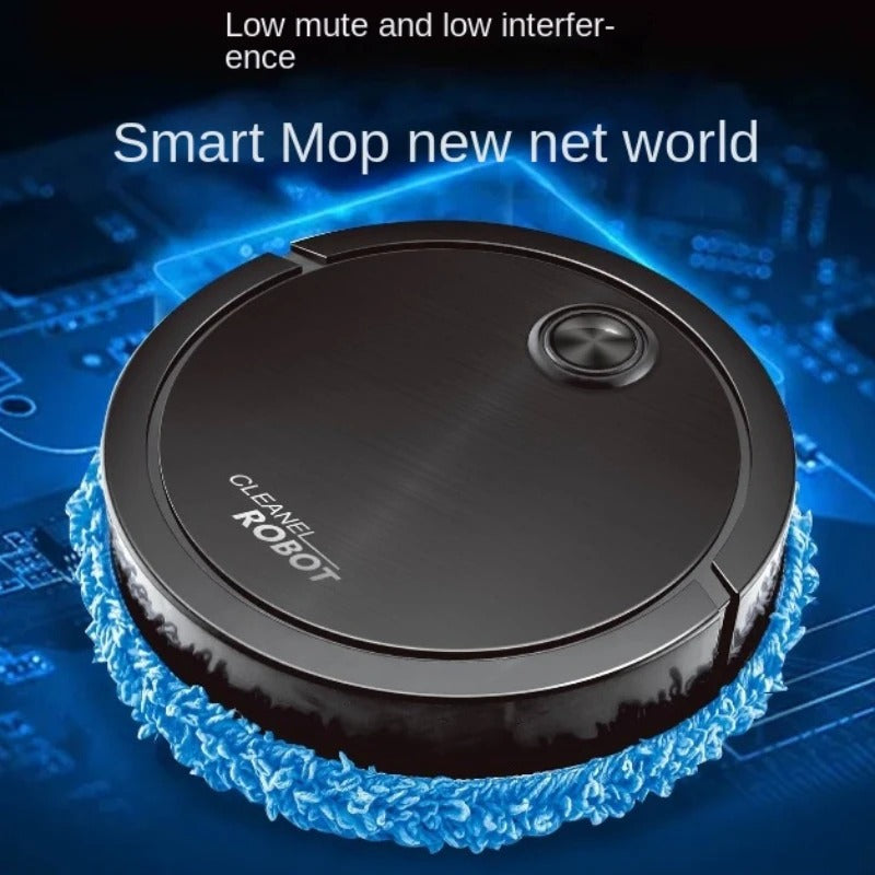 3-in-1 Smart Cordless Vacuum & Mopping Robot with Wet/Dry Cleaning & Auto Spray