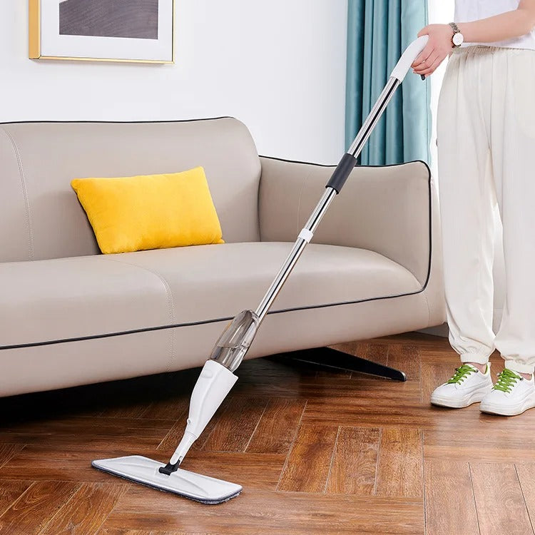Microfiber Water Spray Mop For House Cleaning - 360° Mop For Wet And Dry Floor Cleaning