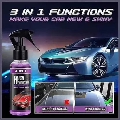 3 In 1 High Protection Quick Car Coating Ceramic Spray (Buy 1 Get 1 Free)