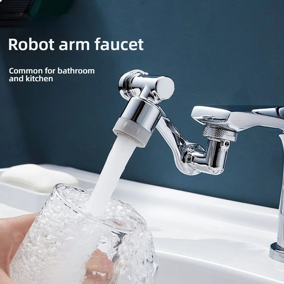 1080° Robotic Arm Faucet – Hassle-Free Dishwashing & Sink Cleaning