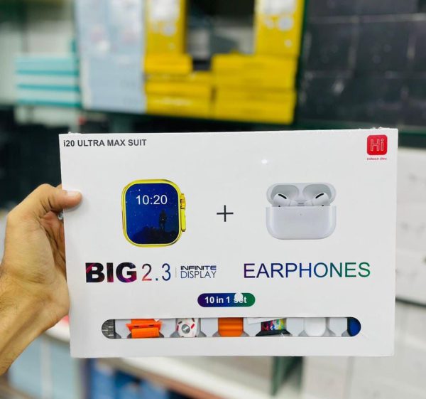 I20 Ultra Max Suit Smart Watch | 7 Strips Smartwatch With Airpods 2