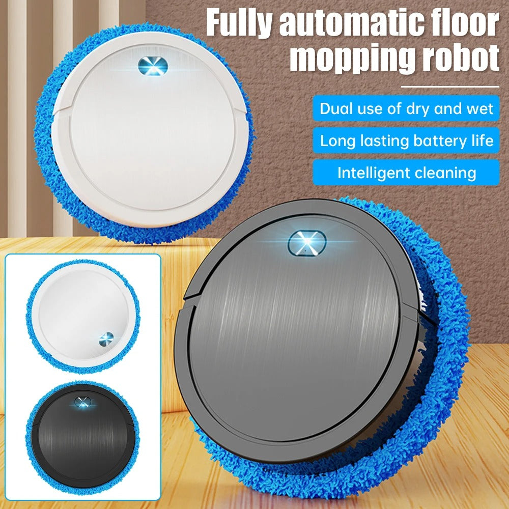 3-in-1 Smart Cordless Vacuum & Mopping Robot with Wet/Dry Cleaning & Auto Spray