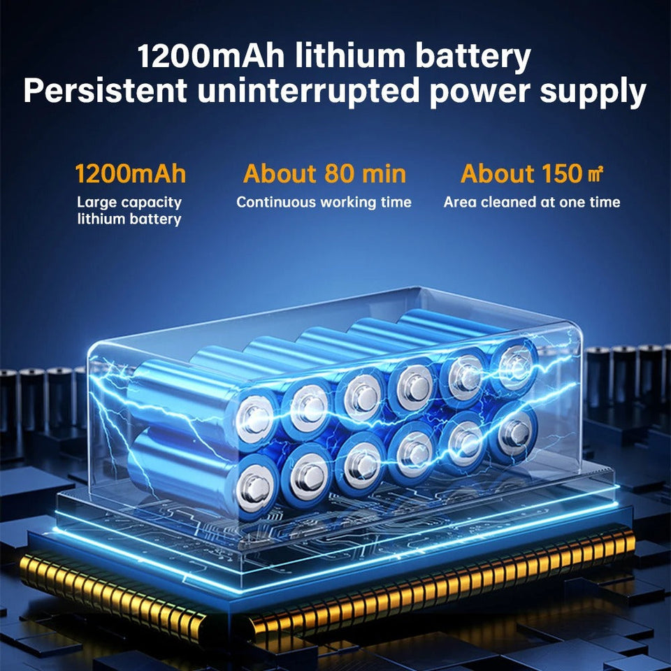 3-in-1 Smart Cordless Vacuum & Mopping Robot with Wet/Dry Cleaning & Auto Spray