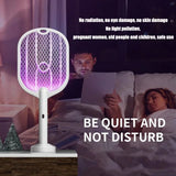 Electric Mosquito Swatter Killer Racket - Powerful USB Rechargeable, 3-Layer Fly Killer Lamp for Instant Bug Zapping