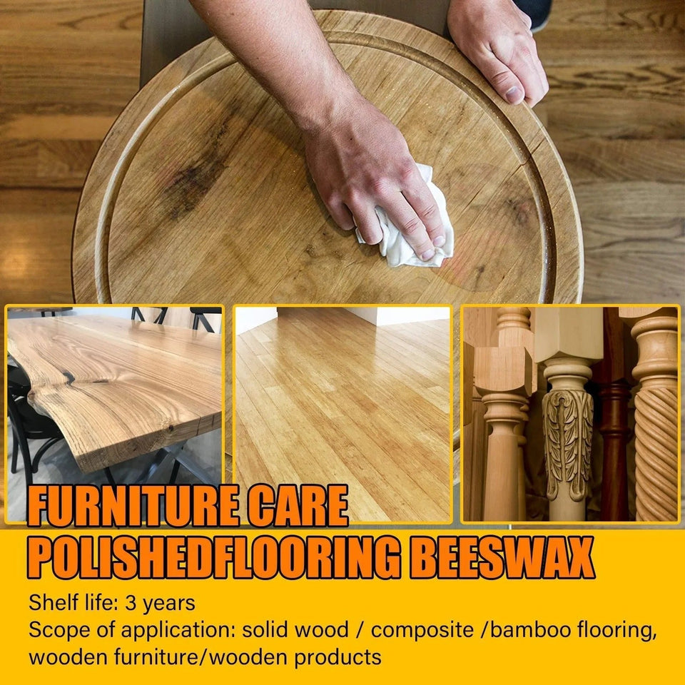 Beeswax Natural Wood Seasoning Polish - Beeswax Wood Care Wax (Buy 1 Get 1 Free)