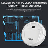 Automatic Portable Mini Home Floor Robotic Vacuum Cleaner – USB Rechargeable