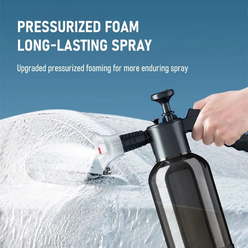 Hand Pump Foam Car Wash Sprayer Bottle - Automobile Wash Cleaning Tools