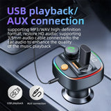 C1 Car Mp3 Player - Bluetooth 5.3 FM Transmitter Handsfree Car AUX Radio Modulator