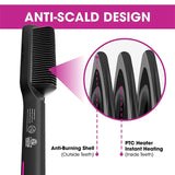 High Quality Electric Straighten Hair Brush - Professional Curler Straightener Comb