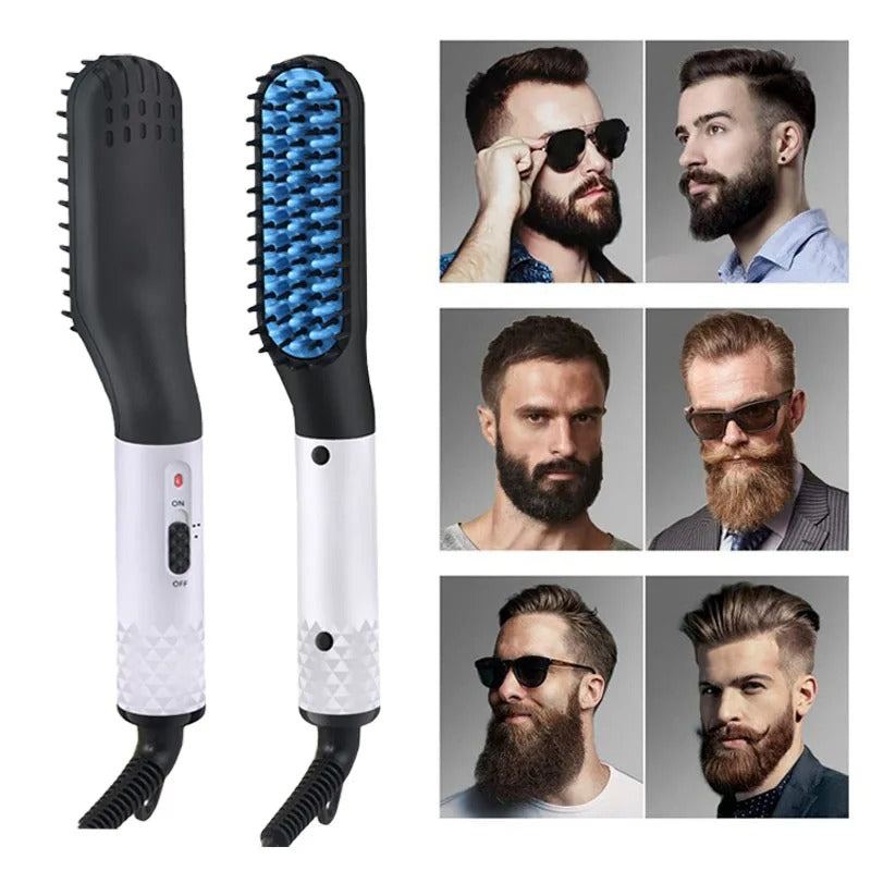 Man Hair Comb Brush Beard Straightener - Multifunctional Hair Straightening Comb