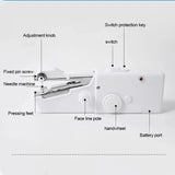 Portable Mini Sewing Machine - Mini Handheld Automatic Sewing Machine