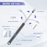 Windproof Electric Rechargeable Lighter With 360° Flexible Neck