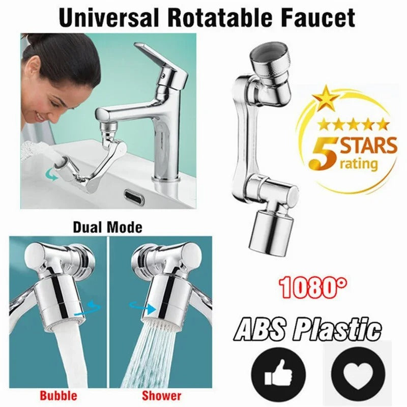 1080° Robotic Arm Faucet – Hassle-Free Dishwashing & Sink Cleaning
