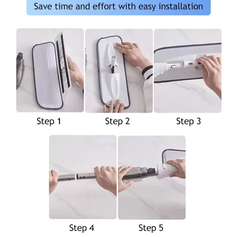 Microfiber Water Spray Mop For House Cleaning - 360° Mop For Wet And Dry Floor Cleaning
