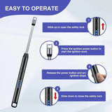 Windproof Electric Rechargeable Lighter With 360° Flexible Neck