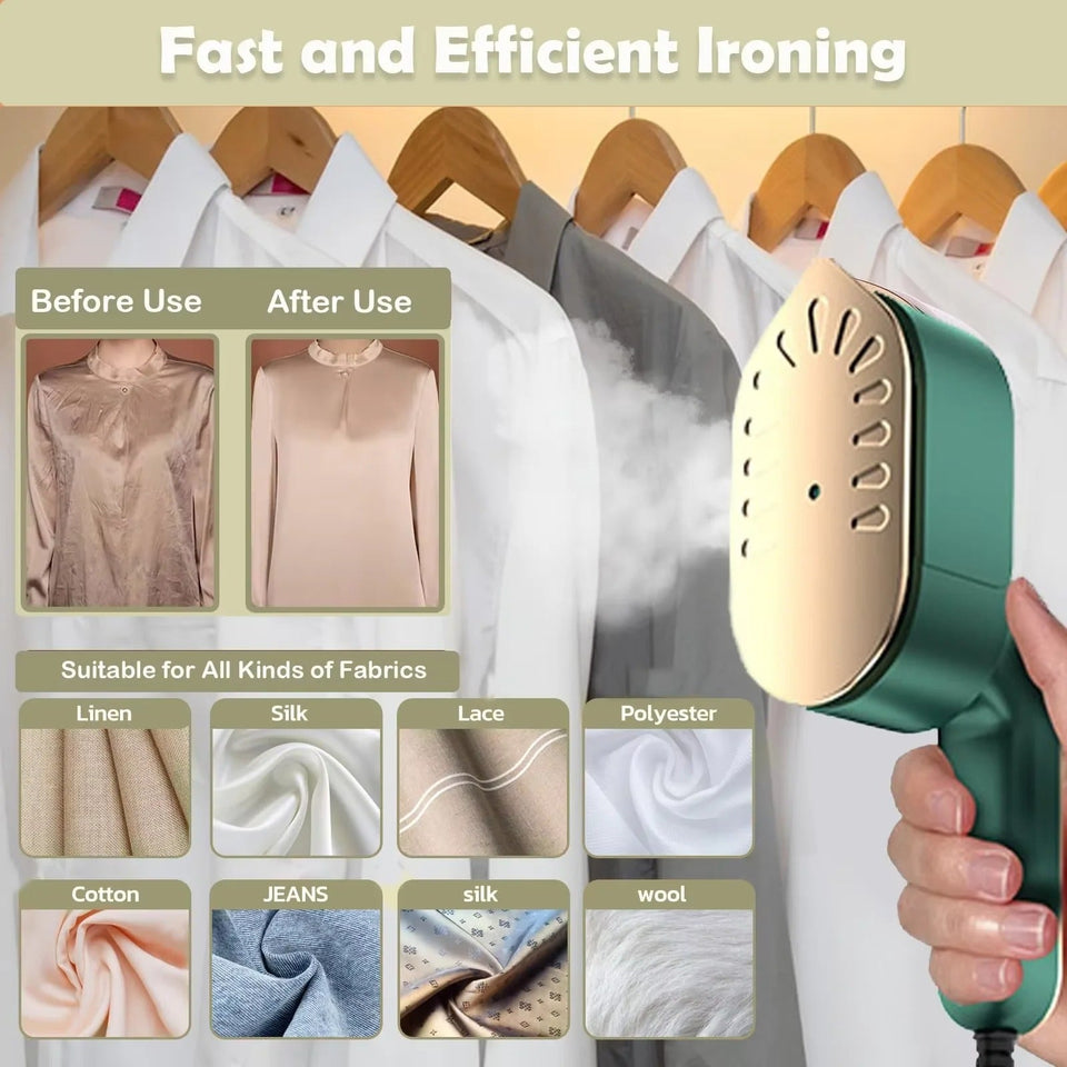 Handheld Rotatable Steam Iron – 180° Rotating Design for Quick Wrinkle Removal