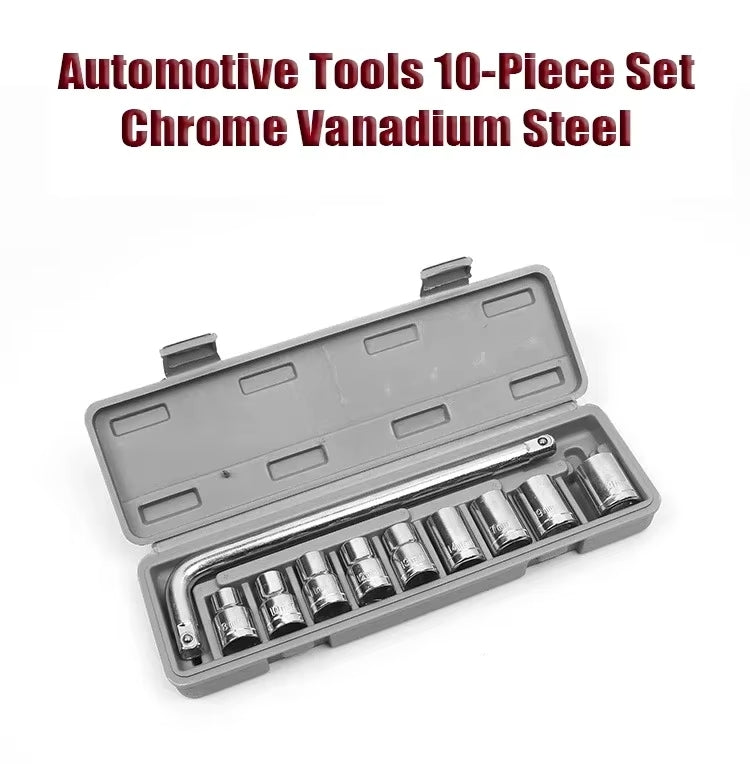 10 Piece High Quality Socket Wrench Set Spanner - Best Quality Tool Kit