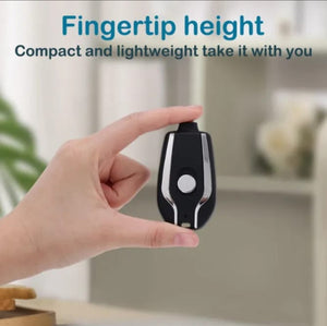 Ultra-Compact Keychain Power Bank – Fast Charging Pod for Travel & Daily Use