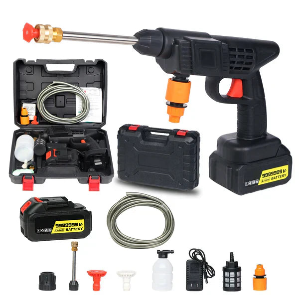 Automatic Cordless Wireless Car Wash Spray Gun High Pressure 48v Lithium Water Jet