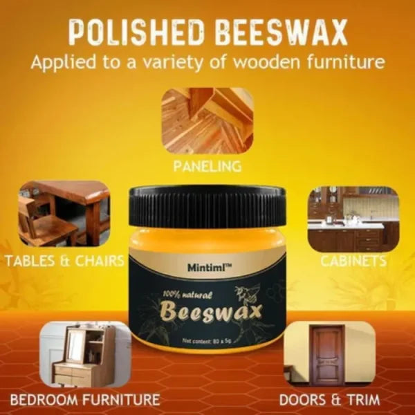Beeswax Natural Wood Seasoning Polish - Beeswax Wood Care Wax (Buy 1 Get 1 Free)