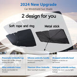 Car Sun Shade Umbrella for Windshield – Foldable Heat & UV Shield Cover