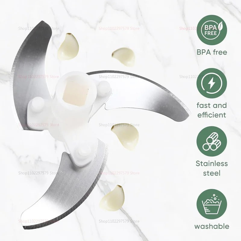 Hand-Powered Mini Chopper – Quick Food Prep for Kitchen & Travel