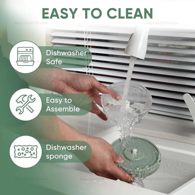 Hand-Powered Mini Chopper – Quick Food Prep for Kitchen & Travel