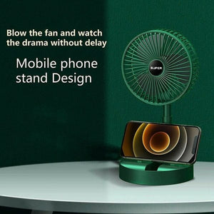 Rechargeable Fan Mini Foldable Telescopic Fan - USB Foldable Table Desk Fan