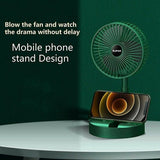 Rechargeable Fan Mini Foldable Telescopic Fan - USB Foldable Table Desk Fan